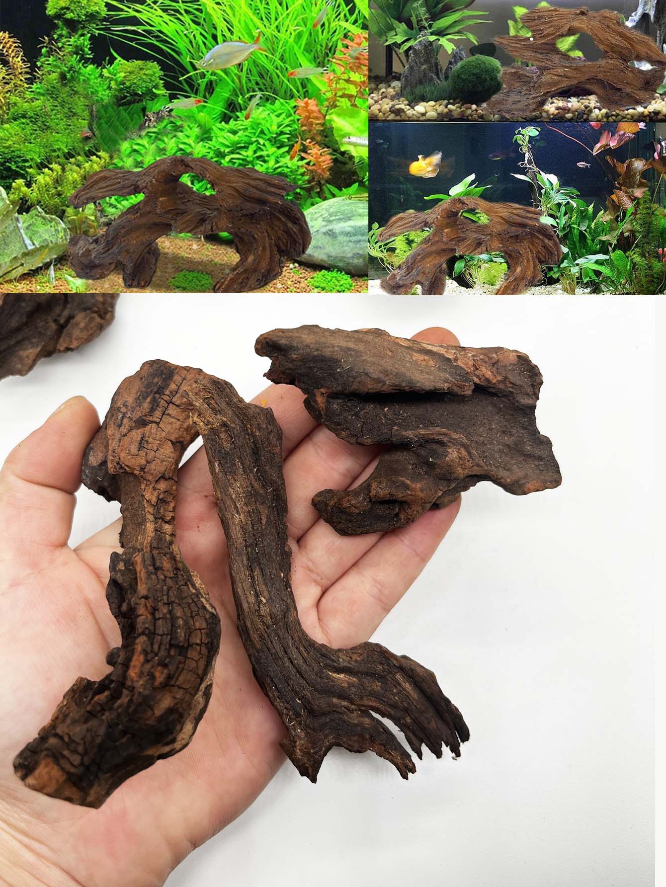 Aquarium Planted Wood - 3шт ﻿ Набор из коряги естественного