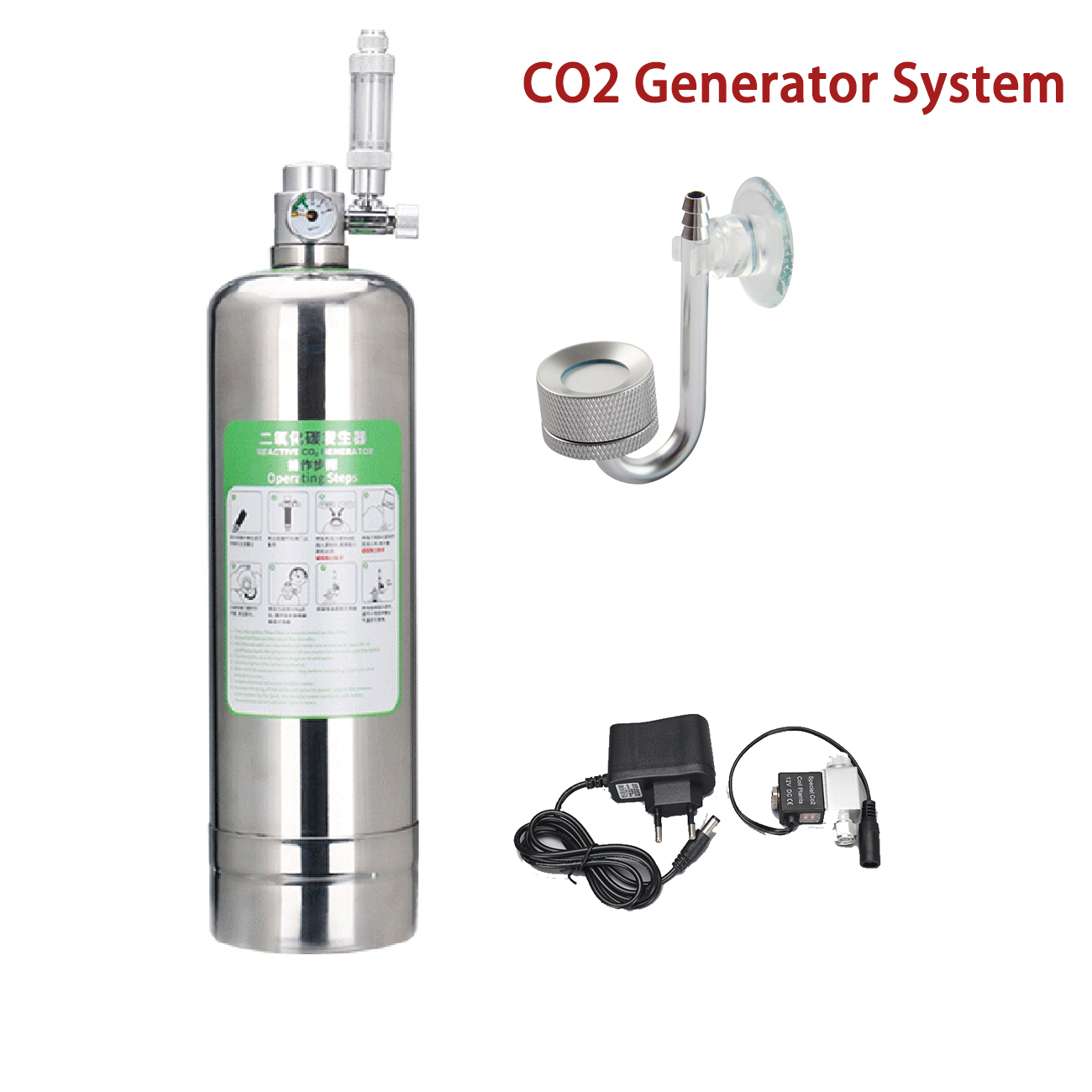 Planted Aquarium Co2 System - Комплект системы генератора CO2 для аквариума,