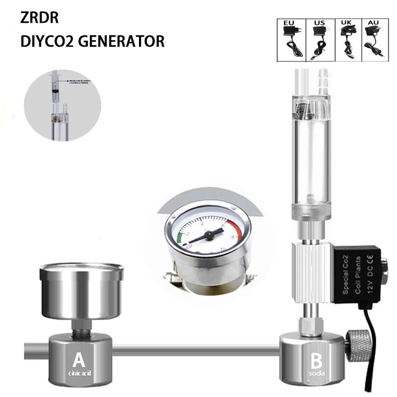 Planted Aquarium Co2 System - Набор для самостоятельной сборки CO2-реактора для