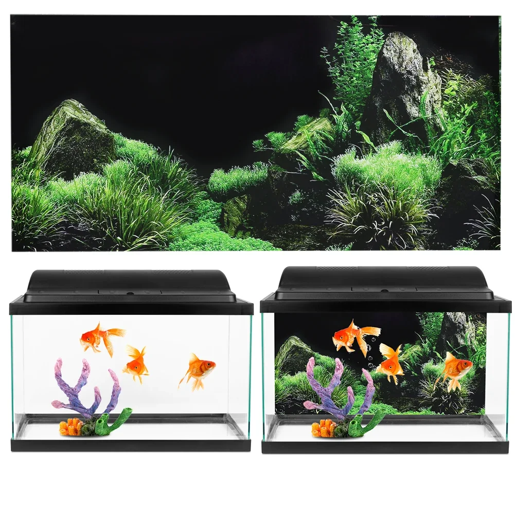 Фон для аквариума 3d наклейка  – обзор и цена Aquarium Planted Background