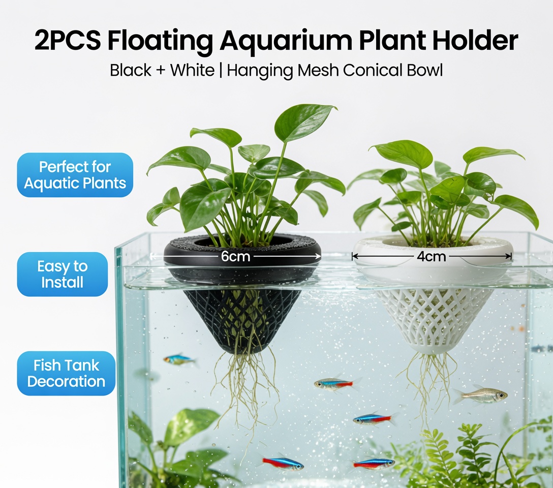 2 шт. плавающих держателей для – обзор и цена Aquarium Plant Live