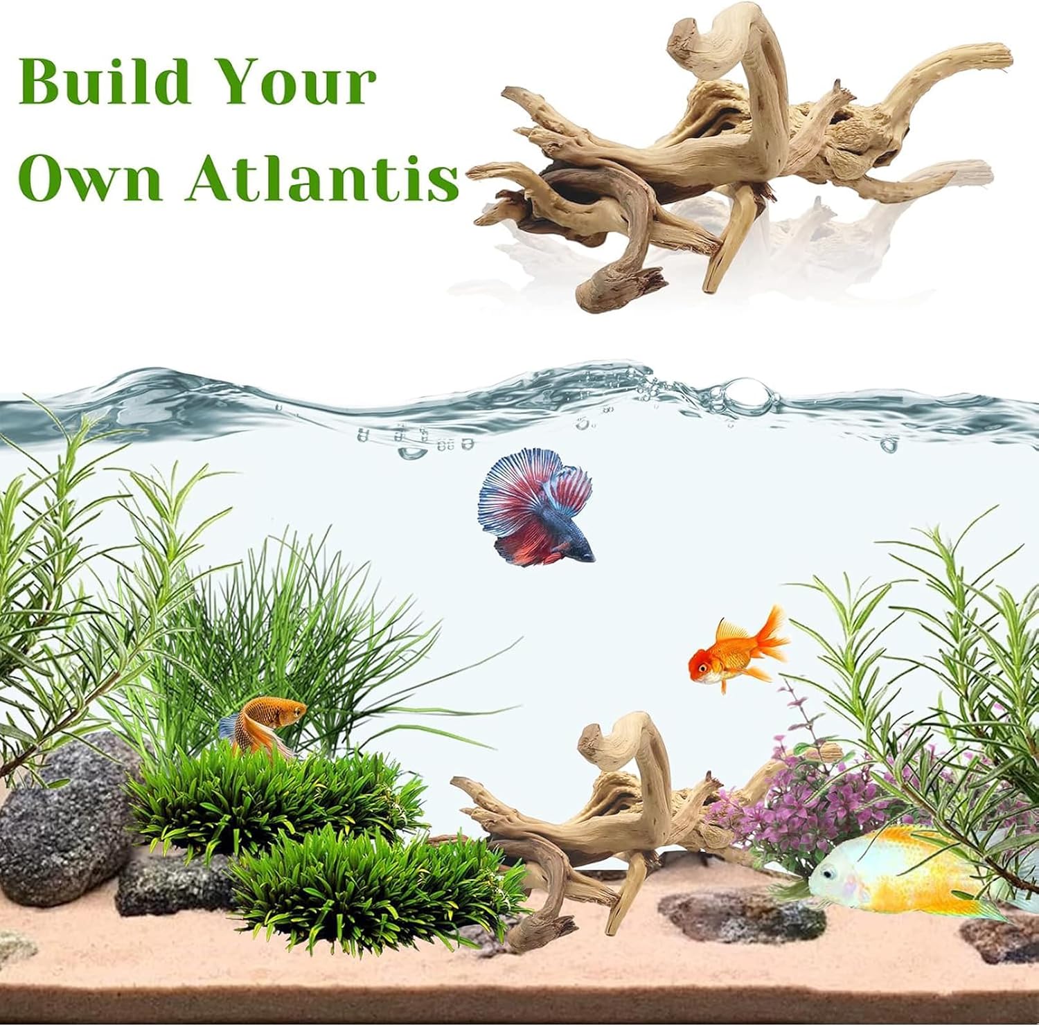1 шт. 20-25 см натуральная кор – обзор и цена Aquarium Planted Wood