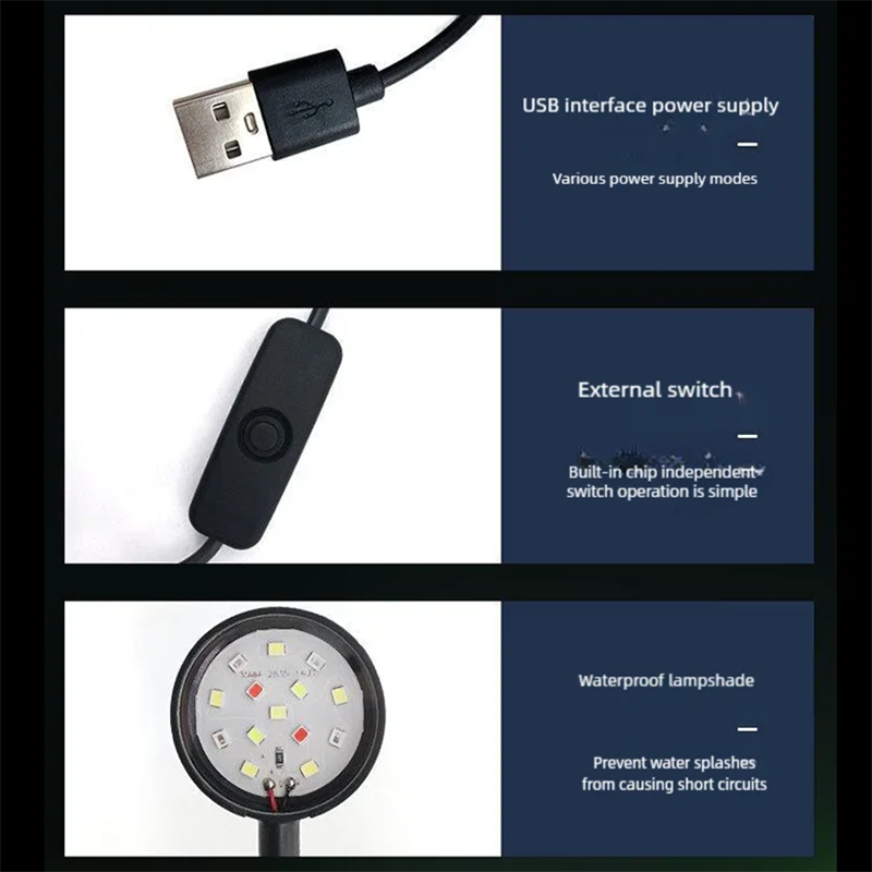 USB LED-лампа для аквариума с  – обзор и цена Planted Aquarium Mini