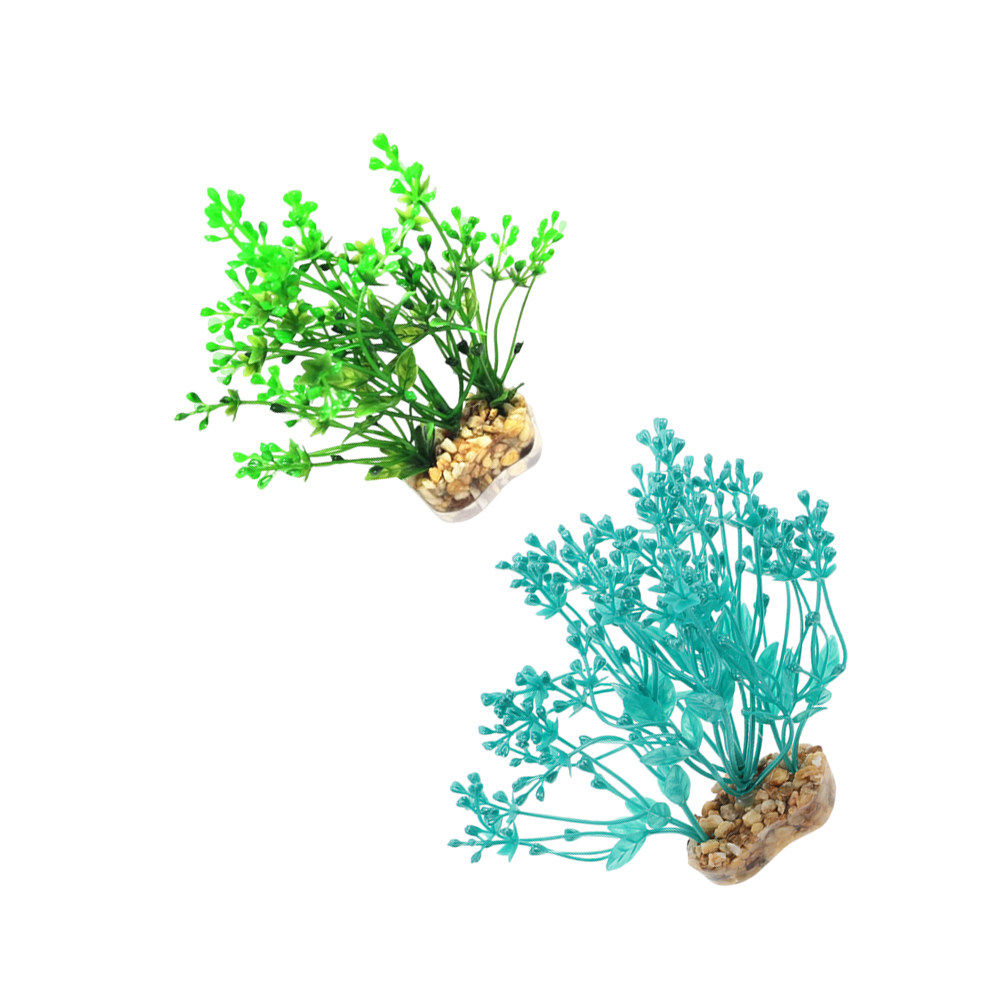 2 шт. реалистичных пластиковых – обзор и цена Aquarium Planted Setup
